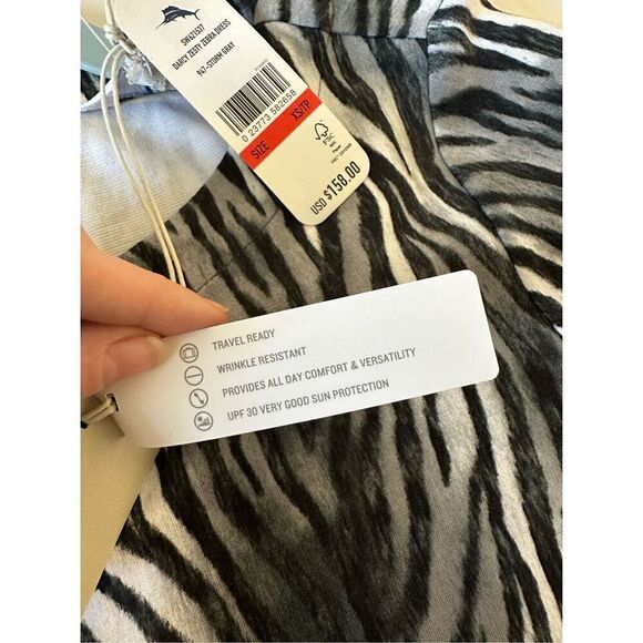 NWT  Tommy Bahama Dracy Zesty Zebra Dress Size XS - Picture 10 of 11
